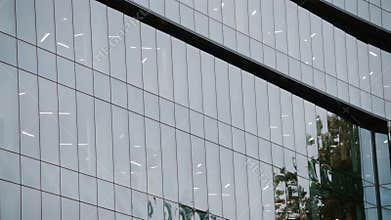 Architectural shot of a modern office bu