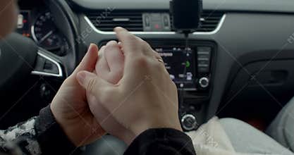 bachelorette ring reveal white bride shows ring in car