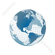 World map, 3D globe