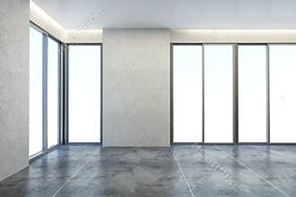 Empty new office room