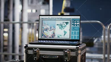 Offshore oil rig systems remotely monitored using asset management