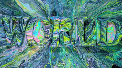 environmental branding utilizing swirling globe motifs, design features green swirling globe for eco branding