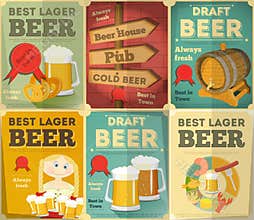 Beer Posters Set