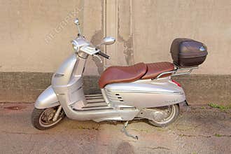 Silver Peugeot Djanco parked,
