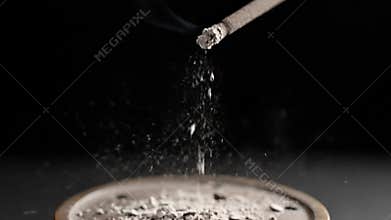 Stunning Slow Motion Macro Incense Ash Explosion