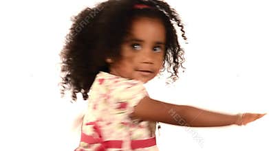 Funny dancing child