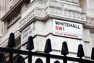 Downing Street, Whitehall, London, UK