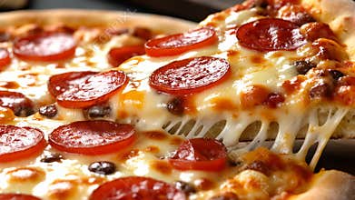 AI Delicious Pepperoni Pizza Melt