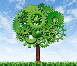 Growth and success tree symbol