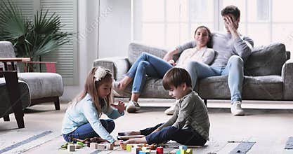 Happy family weekend free leisure holiday pastime.