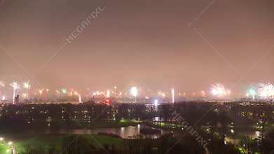 Amsterdam New years eve time lapse 4K
