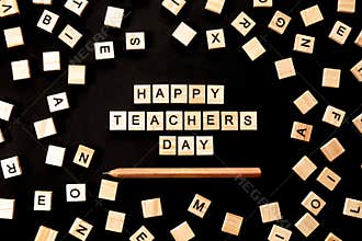 Happy teachers day card