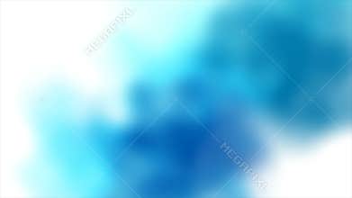 Bright blue liquid flowing smoke abstract video animation