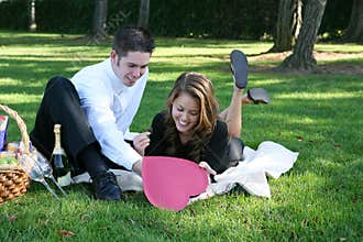 Couple Having Picnic