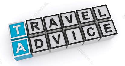 Travel advice word block