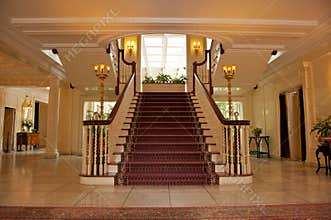 Foyer in luxurious house