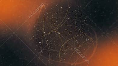 Abstract colorfull line swrily circle backgrounds 4K LOOP