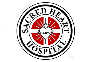 Sacred Heart Hospital Logo Scrubs