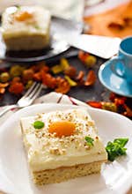 Fried egg cake