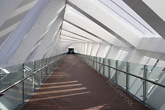 Unique modern foot bridge structure