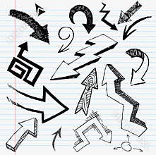 Hand Drawn Arrow Set