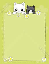 Cat background / border