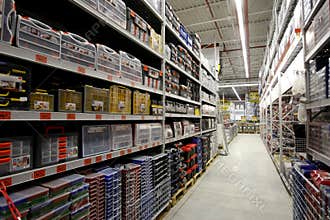 Hardware store interior