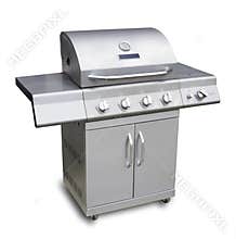 Barbeque gas grill, isolated