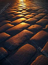 Cobbled sunset