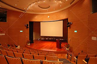 The theater stage