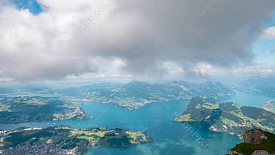 Time lapse of lake Lucerne in Switzerland