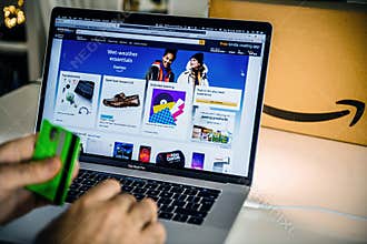 Amazon Australia Prime day man shopping on laptop deals