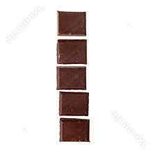 Isolate chocolate letter, alphabet