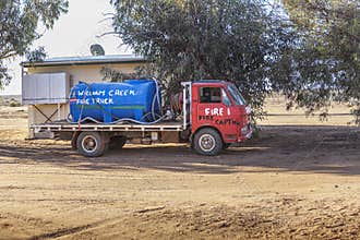 William Creek Fire Truck in the Australian Outback