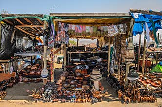 African outdoor shop souvenirs. Blyde river canyon, mpumalanga, South Africa