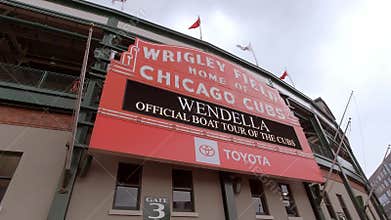 Wrigley Field in Chicago - home of the Chicago Cubs - CHICAGO, USA - JUNE 12, 2019