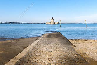 Fort Louvois at high tide, Charente-Maritime, France