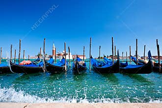 Gondolas in Venice