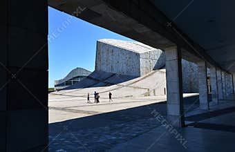 Cidade da Cultura de Galicia designed by Peter Eisenman. Santiago de Compostela, Spain.