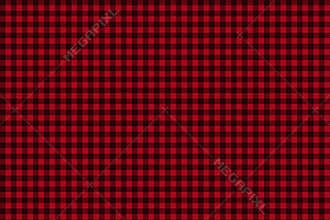 Red Black Lumberjack plaid seamless pattern