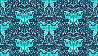 Seamless pattern flower. Nature folk ornament. Ethno boho style.Hand drawing