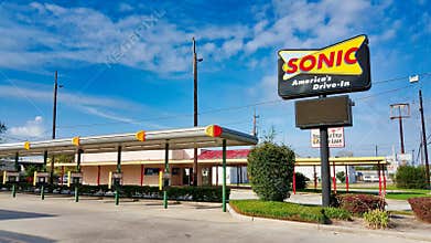 Sonic Drive-In restaurant in Houston, Texas.
