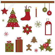 Christmas design elements
