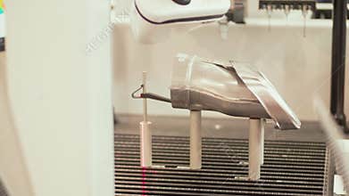 Rotating CMM scanner inspecting detail, measurement system