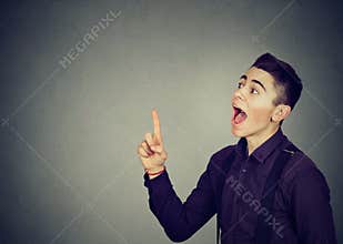 Funny man with brilliant idea