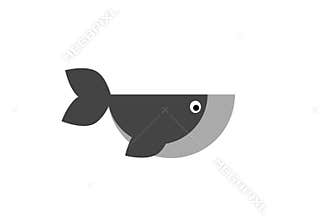 Fish logo isolated on white background. Illustrations