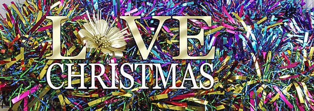 Love Christmas Tinsel Web Banner