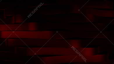 Background with red rotating horizontal blocks