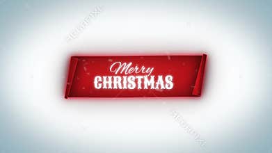Merry Christmas Winter Banner