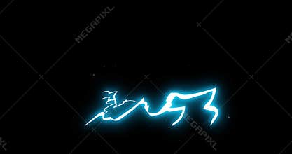 3 step spark shock thunder electrical cartoon animation